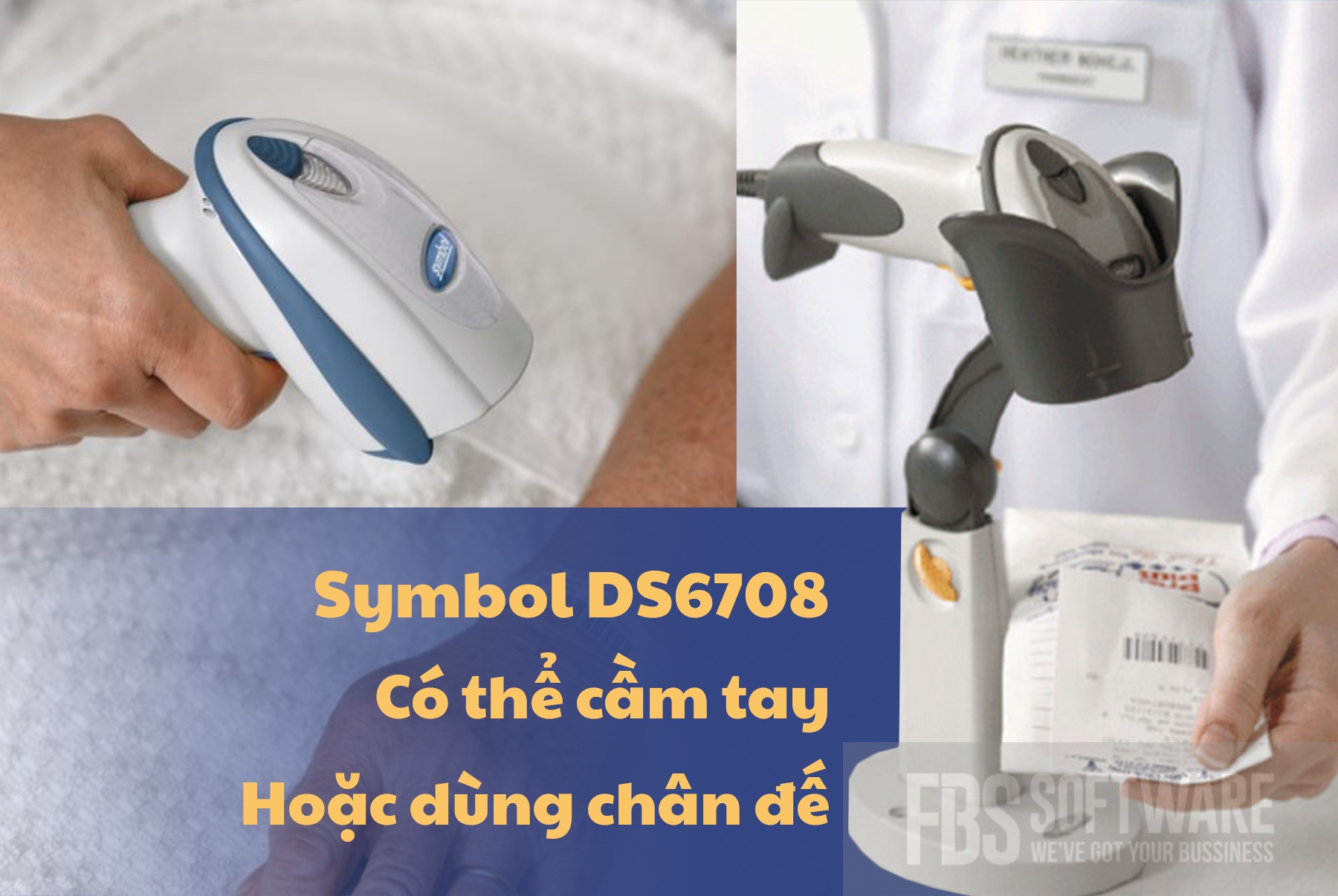 Máy quét mã vạch Symbok DS6708 cho bệnh viện